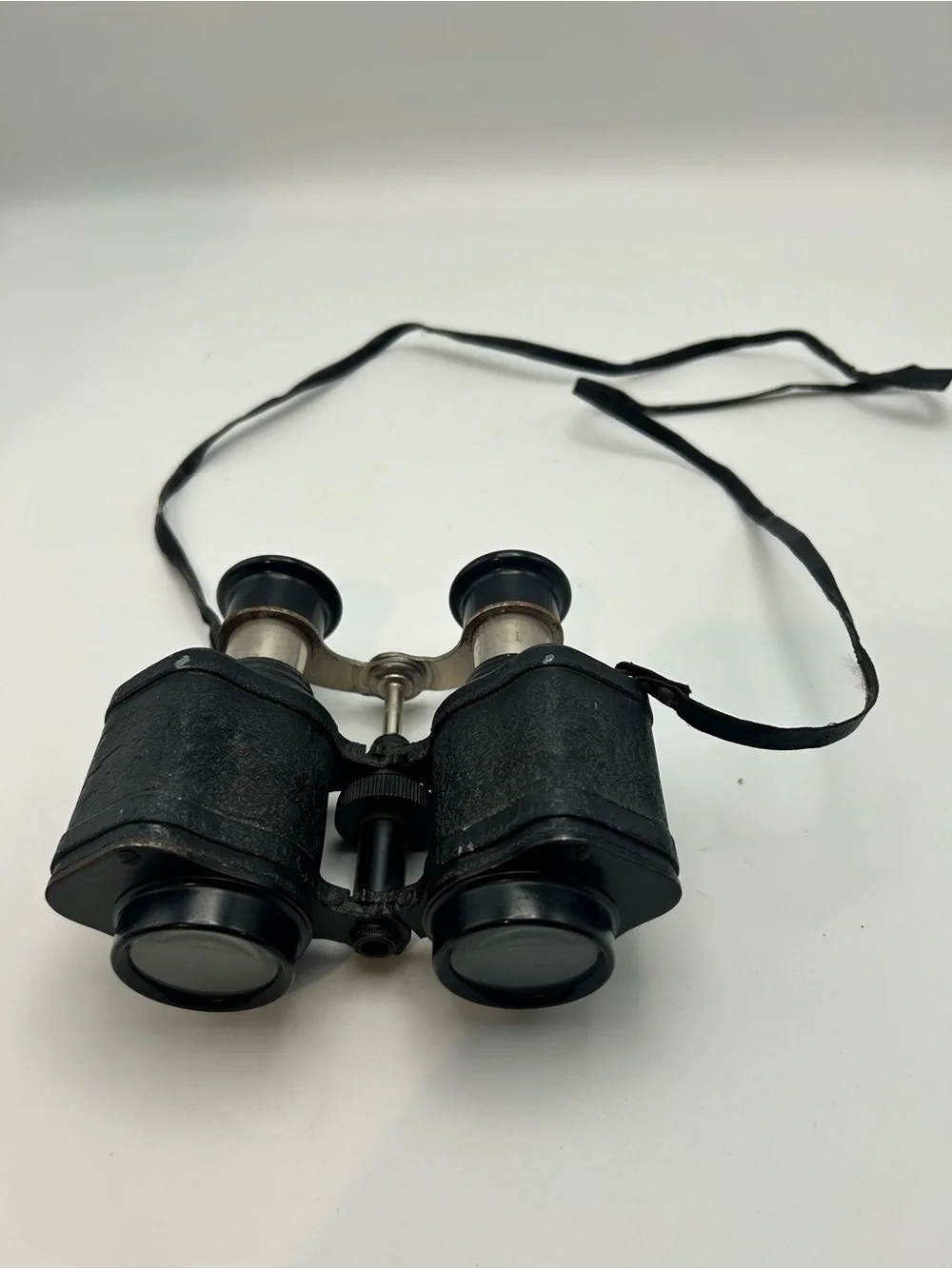 Classic Black Compact Binoculars with Neck Strap
